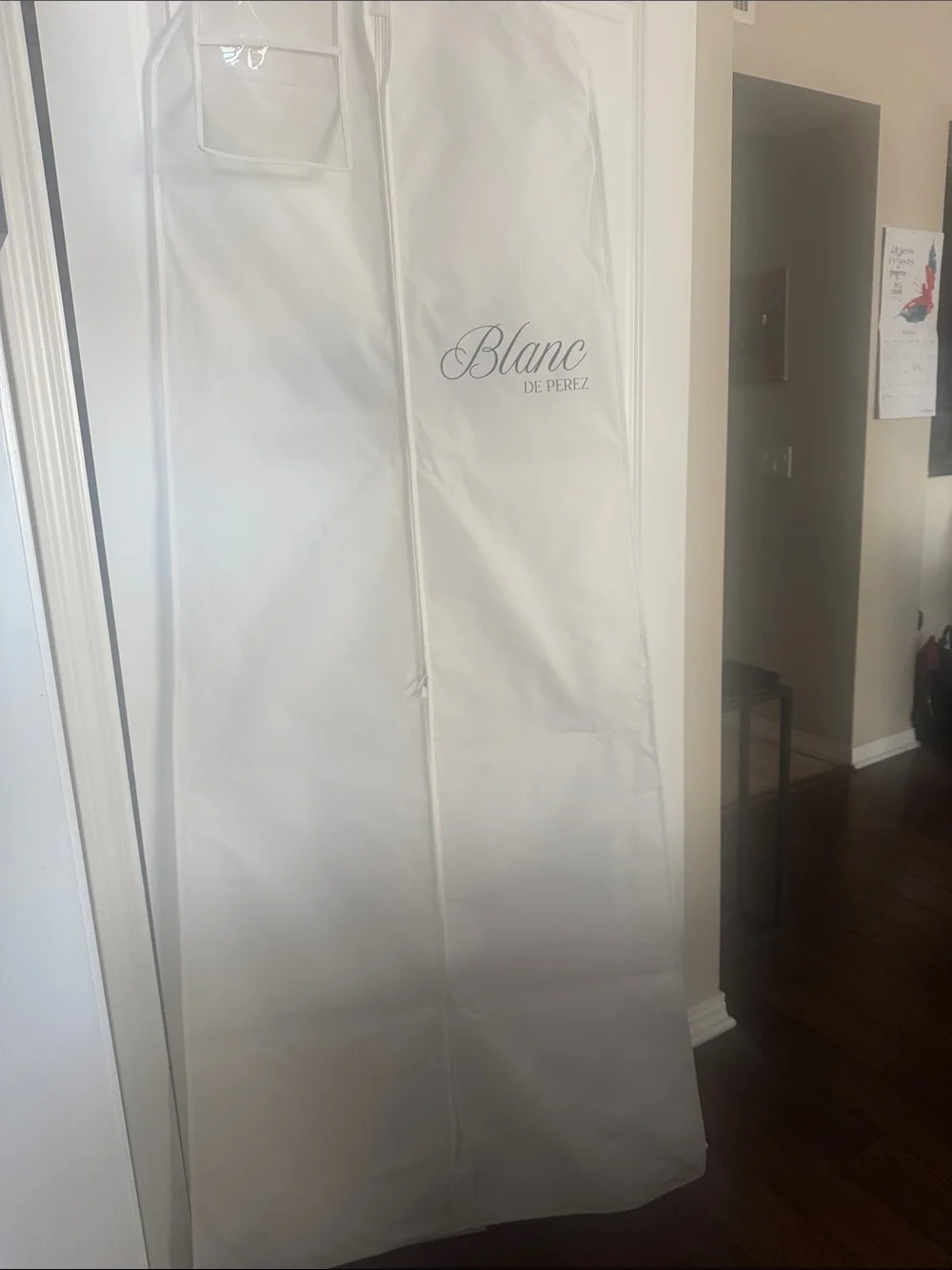 White Wedding Garment Bag - Protective Clothing Storage